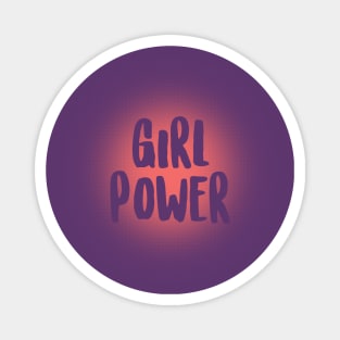 GIRL POWER pink version woman empowering Magnet